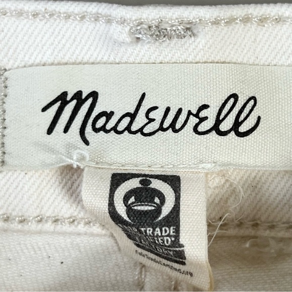 Madewell The Perfect Vintage Jean in Vintage Canvas Wash Size 25 Cream High Rise - Picture 8 of 14